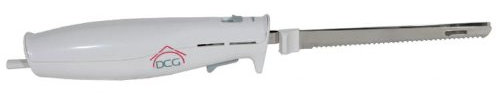 DCG Eltronic EM2121 Cuchillo eléctrico - Cortador (Acero Inoxidable, Color Blanco, 100 W)