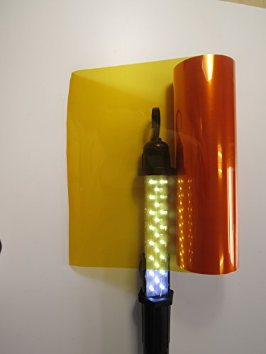 Könighaus (4,81€/m2) Scheinwerfer Tönungsfolie Orange (Rückleuchten Blinker Nebelleuchten) 60 x 30 cm