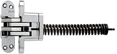SOSS - 218ICUS26D 218IC Zinc Invisible Closer for 1.75 Doors, Satin Chrome Exterior Finish,Silver