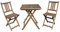 Sedex Balkonset Tampa Terassenset Bistroset Balkonmöbel 2X Klappsessel + 1x Tisch 60x60cm Eukalyptusholz massiv
