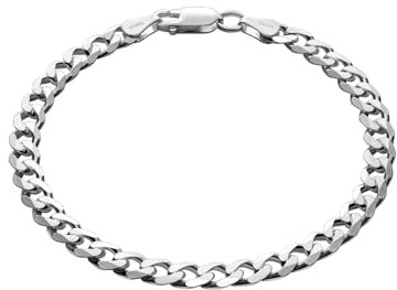 Herren Armband Aus Hochwertigem 925 Sterlingsilber Mit Karabinerverschluss
