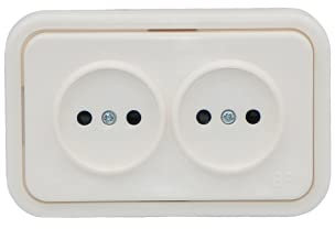 Bf kristal - Base doble blanco nieve 10a-250v bolsa