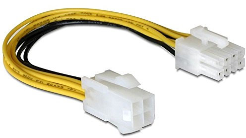 Delock 133107 Kabel Stromversorgung 8Pin EPS > 4Pin ATX/P4