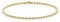 CARISSIMA Women's 9 ct Yellow Gold Semi Hollow Diamond Cut Rope Bracelet of 18 cm/7 inch