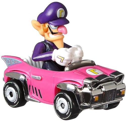 Hot Wheels Mattel – GBG25 Mario Kart – Waluigi – 1:64 Die-Cast Spielzeugauto