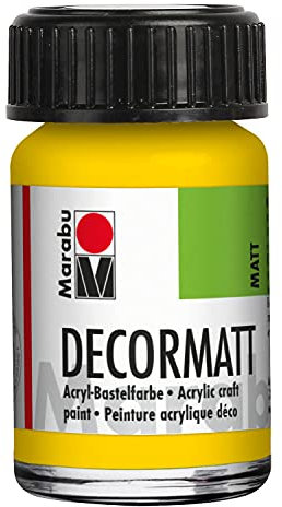 Marabu Decormat Peinture acrylique Jaune 15 ml