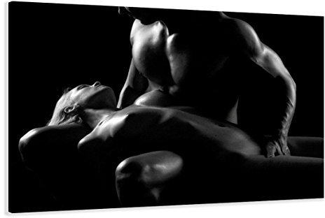 Visario Bild & Kunstdruck der deutschen Marke 120 x 80 cm 5019 Bilder auf Leinwand Kunstdrucke Pärchen Erotik Wandbild