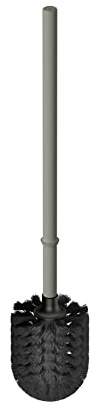HEWI WC-Bürste 477 (Farbe Felsgrau, Toilettenbürste ohne Behälter, Bürstengriff Länge 460 mm, Bürstenkopf schwarz, Bürste auswechselbar) 477.20.010 95