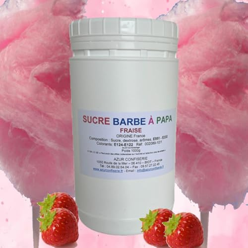 Sucre à barbe à papa Fraise 1000g