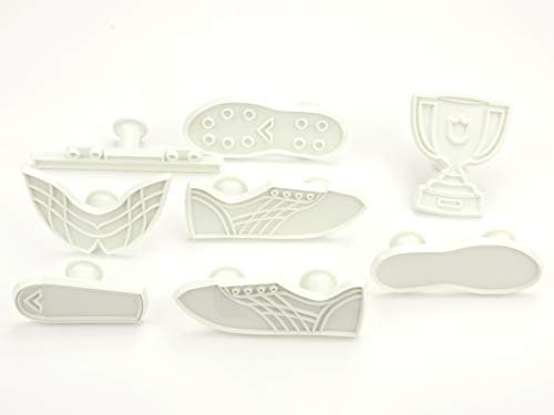 Pati-Versand 11495 Chaussure de Football Set de 8 Emporte-Pièces Plastique Blanc 16 x 11 x 5 cm