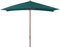 VERDELOOK Ombrellone in Legno a carrucola, 3x2 m, Verde Scuro, arredo Esterni Giardino
