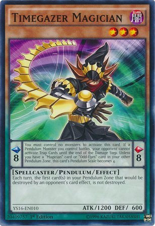 Yu-Gi-Oh! - Timegazer Magician (YS16-EN010) - Starter Deck: Yuya - 1st Edition - Common by Yu-Gi-Oh!