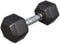 GORILLA SPORTS® Hexagon Kurzhanteln - Gewichte 2-50 kg, mit/ohne Ablage, Gusseisen Gummiert, Rutschsicher, Griff Gerändelt, Verchromt, Schwarz - Sechseckige Hanteln, Dumbbell, Krafttraining, Fitness