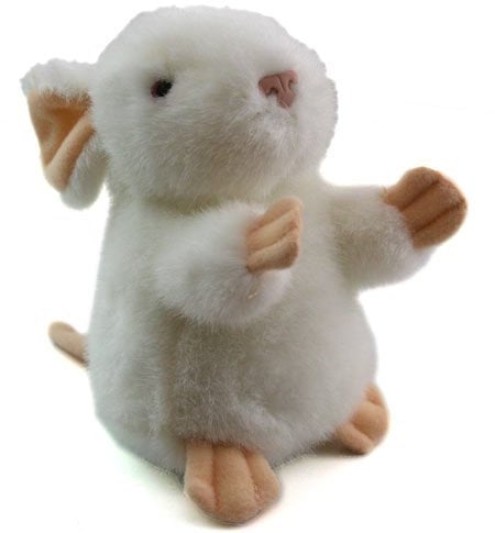 White Mouse Soft Toy - 13 cm