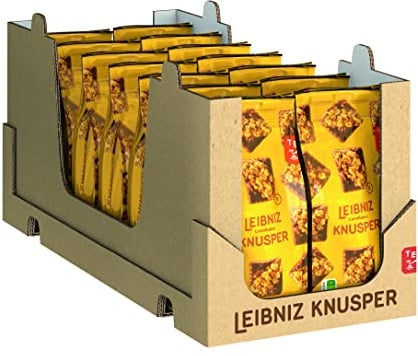 LEIBNIZ Knusper Cornflakes, 10er Pack, knackige Kekse mit knusprigen Cornflakes und zarter Milchschokolade, Großpackung als Vorrat oder zum Verkauf (10 x 150 g)