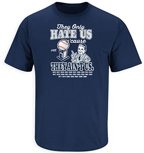 New York Yankees Fans,. Sie hassen uns CUZ Sie Ain 't US Navy T Shirt (sm-5 X), Unisex-Erwachsene Herren Damen, navy, Large