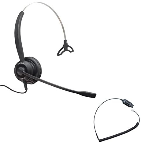 Avaya Compatible XS 820 Ultra Noise Canceling Headset with Mute | Avaya IP Phones: 1608, 1616, 9601, 9608, 9610, 9611, 9611G, 9620, 9620C, 9620L, 9621, 9630, 9640, 9640G, 9641, 9650, 9650C, 9670