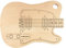 Casa Vivente Schneidebrett E-Gitarre, Frühstücksbrettchen aus hellem Holz mit Aufhängung, Geschenkidee für Musikfans