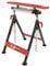 LUMBER JACK Multi-Function Work Bench Trestle, 3-in-1 Support Stand with 200kg Capacity, Telescopic Workbench Work Table, Roller V-Support, Height Adjustable Steel Frame with EVA Surface
