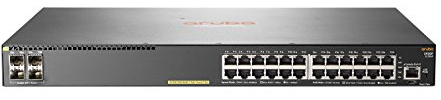 HP Hewlett Packard Enterprise Aruba 2930 F 24 G PoE + 4SFP + Verwaltete L3 Gigabit Ethernet (10/100/1000)-Power Over Ethernet (PoE) 1U Grau