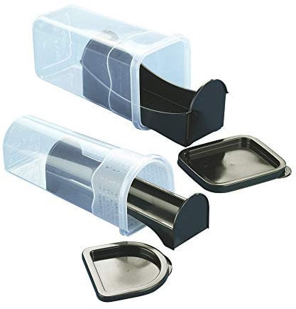 WENKO Aufbewahrungsboxen für Kekse - Keksdose, 2-teilig, Polypropylen, 21.5 x 10.2 x 9.1 cm, Transparent