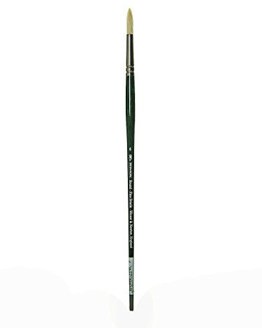 Winsor & Newton 5975706 Winton Rundpinsel- Nr.6- 7 mm, für Ölfarbe, Acrylfarbe und Alkydfarbe