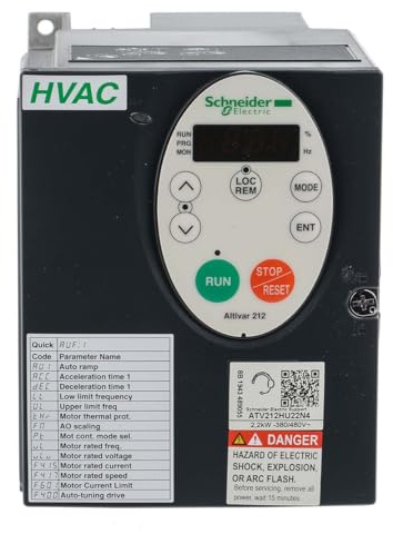 Schneider ATV212HU22N4 Frequenzumrichter ATV212, 2,2kW, 480V, 3-phasig, EMV, IP21