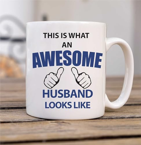 60 Second Makeover Limited This is What an Awesome Husband Looks Like Mug Gift Birthday Christmas Valentines Anniversary