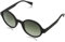 MSTRDS Unisex Retro Funk Sonnenbrille, Schwarz (Black/Green 5151), (Herstellergröße: one Size)