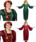 Ilovefancydress Vergangene Zeiten Königin mit roter Flechtflechtperücke, mittelalterliches Prinzessinnen-Kostüm (grün) | Standard |