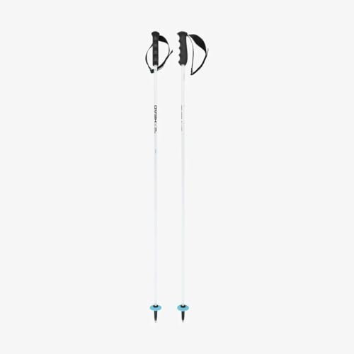 HEAD Unisex-Adult Worldcup Rebels Carbon Skistöcke, Weiß/Schwarz/Speedblau, 135