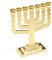 Gold Jerusalem Kerzenständer Dekorativ Judaica 7 Zweige Menora Hanukkah Geschenk