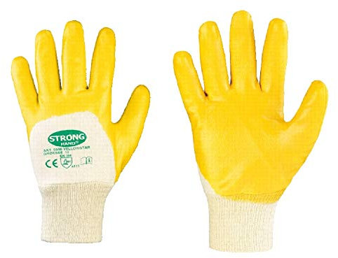144 Paar Stronghand Nitrilhandschuhe Arbeitshandschuhe Gelb 0550 Yellowstar Gr. 11