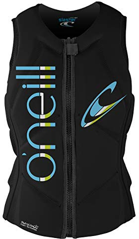 O'Neill Women's Slasher Comp Vest, Black/Black, 6