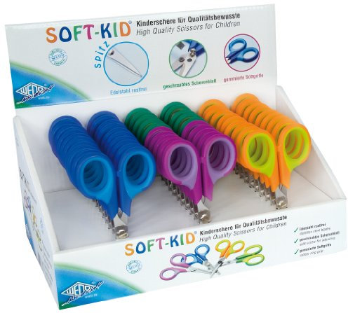 WEDO Bastelschere Soft-Kid, spitz, L„nge: 115 mm, Display