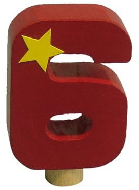 Niermann Standby 9616 - Geburtstag-Happy-Zahl 6, passend für alle Niermann Standby Dekoartikel |