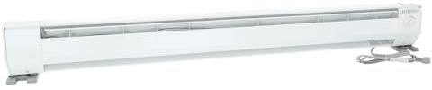 King Electric KP1215-ECO Dual-wattage Portable Baseboard Heater , White , 5 Feet