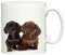 Dachshund Puppies sausage dog mug with dogs on ceramic dog lover gifts great for tea and coffee