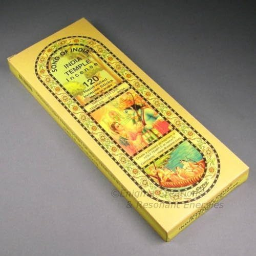 Song of India - India Temple Incense, 120 Stick Pack, (IN9) by Song of India