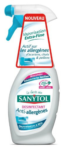 Sanytol Désodorisant Désinfectant Textiles Anti-Allergènes Lot de 2