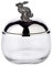 EDZARD Dose Vorratsglas Hase, Ostern Osterhase, edel versilbert, Höhe 12 cm, Durchmesser 9 cm