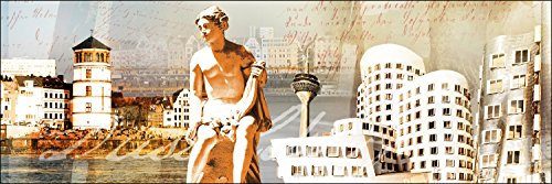 Pro-Art g1267e Wandbild Giclée 'Düsseldorf' 150 x 48 cm