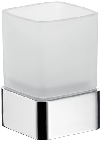 Emco Glashalter Loft Standmodell Kristallglas satiniert, 1 Stück, chrom, 052000101