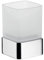 Emco Glashalter Loft Standmodell Kristallglas satiniert, 1 Stück, chrom, 052000101