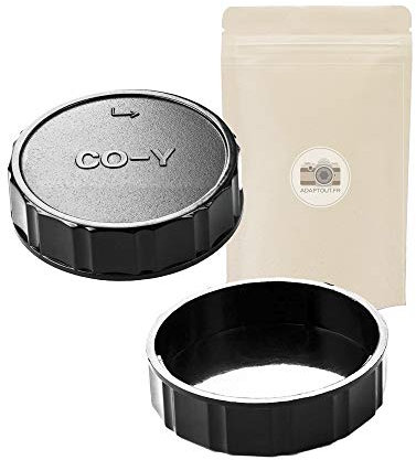 1x CY BO Kamerakappe + rückseitige Abdeckung für CONTAX Yashica montierte Objektiv