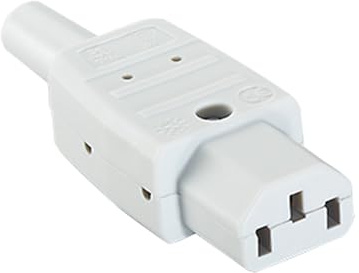 BACHMANN 915.970 Kaltgerätedose Nummer 794 70 Grad, Grau