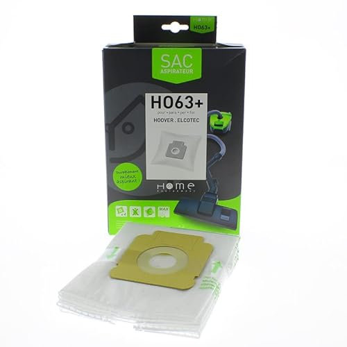 Sacs microfibres adaptable par 4 en vrac HEHO63+REC pour Aspirateur ELCOTEC, HOOVER, SEVERIN, FREESPACE