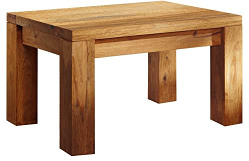MASSIVMOEBEL24.DE Palisander Holz Möbel massiv geölt Couchtisch 70x50 Sheesham Massivmöbel Holz massiv braun Nature Brown #110
