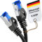 KabelDirekt Netzwerkkabel – Überträgt maximale deutsche Glasfaser-Geschwindigkeit – Netzwerk, Ethernet Kabel, LAN & Patch Kabel – 5x 7,5m – In 0,25-30m – Gigabit-Netz, Router/Modem, RJ45 (silbern)