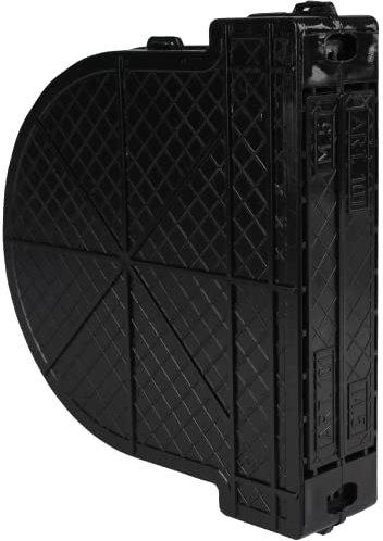 rolllra Mauerkasten für Gurtwickler 16,5cm MAXI-Gurtband 20-24mm, Kunststoff schwarz, Wandkasten